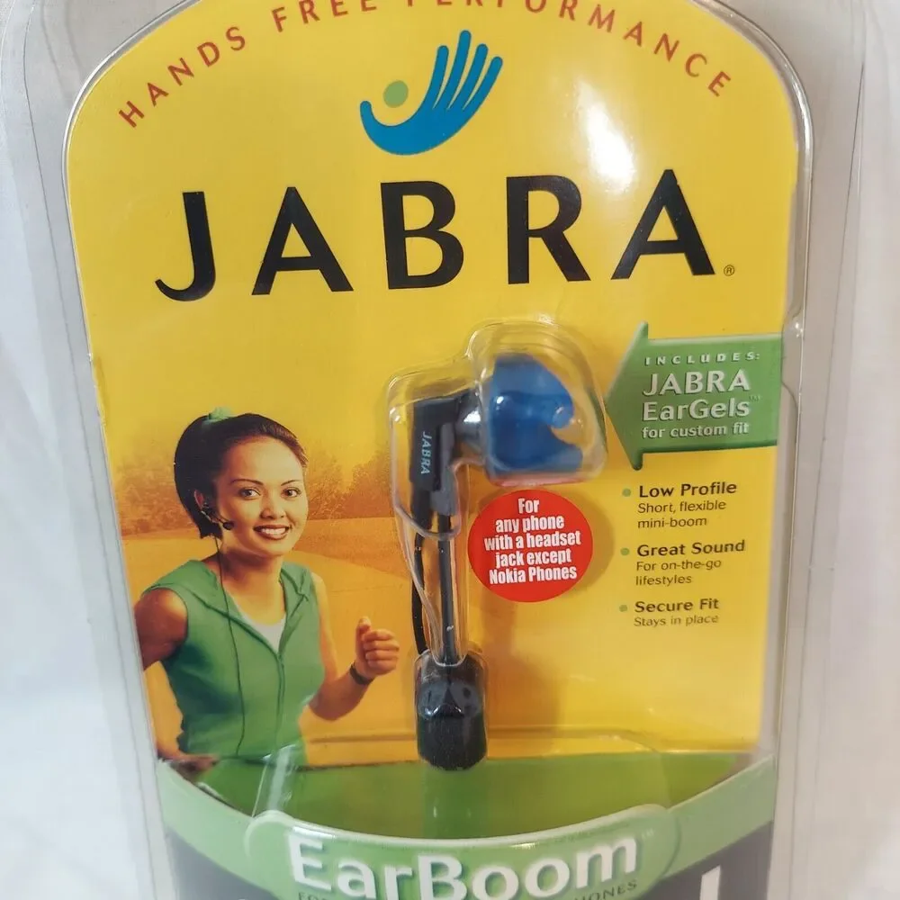 Jabra EarBoom Sound Style Mobile Cordless Phones Except Nokia Vintage 2000 Prop